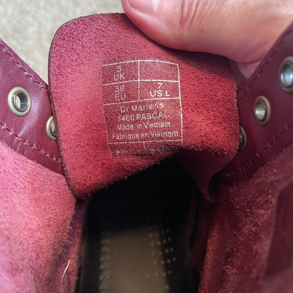 Size 7 Red 1460 Pascal Doc Martens combat boots - Picture 3 of 8